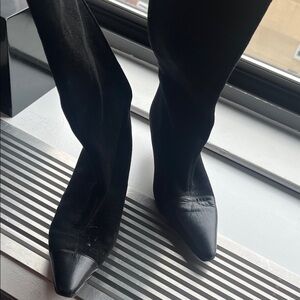 Manolo Blahnik Black Heeled Boots